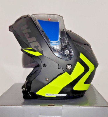 HJC c91 Nepos Modular SunScreen Snowmobile Helmet Hi-Viz Yellow XXL 2XL