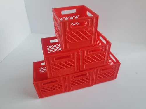 Milk Crate 1:10 Scale Vehicle Garage Store Grocery Miniatures 3D Printed - Picture 20 of 83