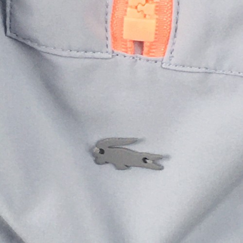 Lacoste Sport Damen Jacke Größe 34 Small Grau Koralle Pfirsich Reißverschlüsse Windbreaker - Bild 3 von 6