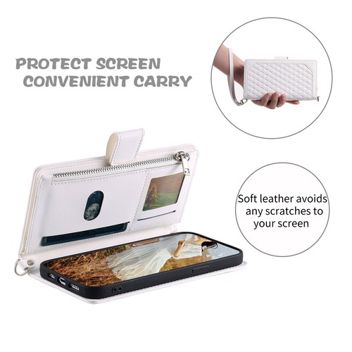 For Samsung Galaxy S25 5G Wallet Cases Zipper leather Credit ID Card Slots Cover - Bild 73 von 86