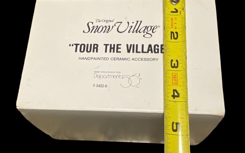 Department 56 Snow Village- Tour The Village # 5452-6 New - Picture 12 of 13