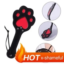 28cm Spanking Paddle  Cat Paw Flogger PU Leather Sexy Slaver Whip Fouet