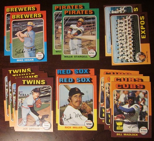 1975 Topps Baseball- Pick Choose Finish Your Set - (#1- 249) -NM, NM/MT - Picture 93 of 233