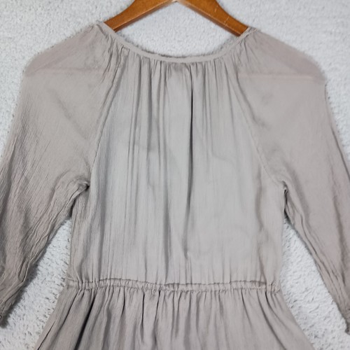 J. Crew Dress Women 0 Gray 100% Silk 3/4 Sleeve Fit & Flare Lined Cocktail Party - Picture 9 of 16