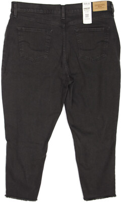 【90s】Euro Levi's 417 black denim pants SIGNATURE Levi Strauss 90s Mom Jeans- 14- NEW- levis black