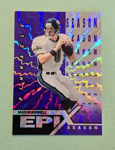 1997 Pinnacle Epix MARK BRUNELL #E13 Holo lila Saison SP Jacksonville Jaguars