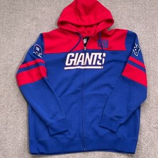 G-III NFL Jacket Men 3XL Red Blue New York GIANTS Full Zip Hoodie Football