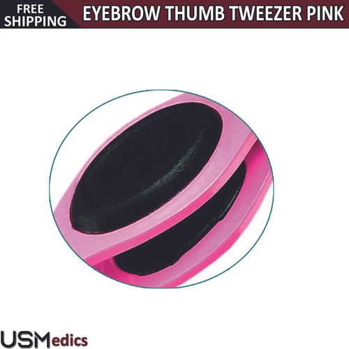 Hair Removal Eyebrow Tweezer Slant Tip Thumb Grip Nose Ear Hair Eyebrow Tweezer - Picture 4 of 5