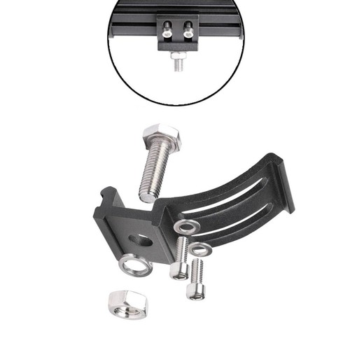 Mounting Brackets Mount Rotating Slide LED Holder Pods Work Light Bar Universal - Picture 4 of 8