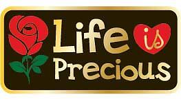 Authentic Life is Precious, 14K Gold Plated Jewelry, Lapel Pin