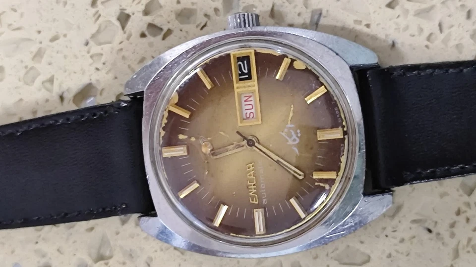 Vintage Enicar AR 167 Automatic 3mm  working Need Service - Image 3 of 4