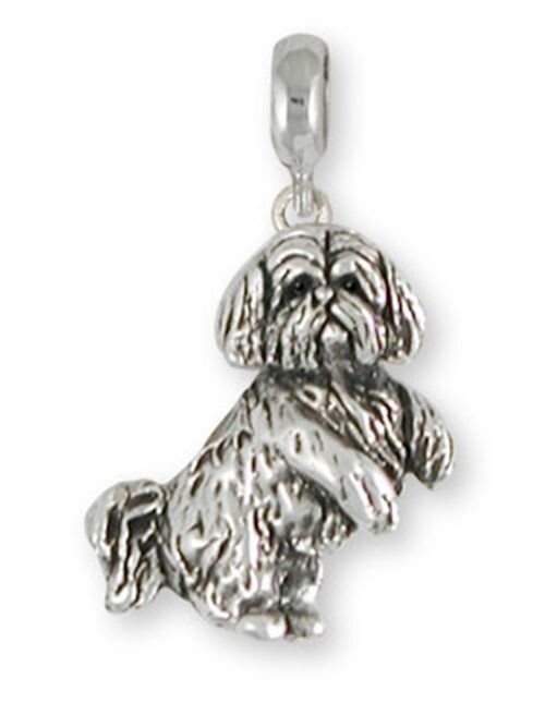 Shih Tzu Charm Slide Handmade Silver Shih Tzu Jewelry SZ20-PNS | eBay