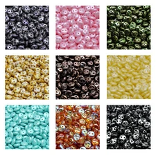 Rutkovsky 111-69007 Lentil 2 Holes Pressed Beads Czech Glass 6mm Size 10g Pack