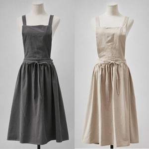 pinafore linen dress