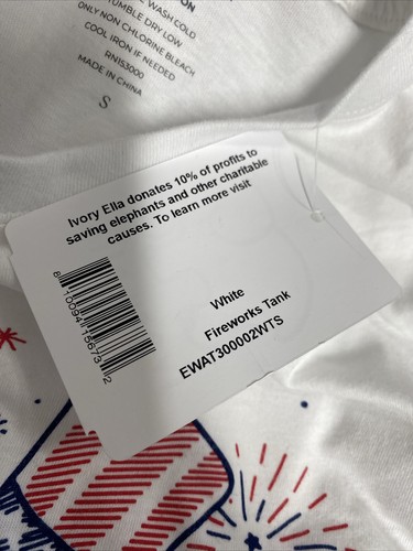 Ivory Ella Women’s Sz Small Tank Top Sleeveless 4th Of July Fireworks Summer - Picture 12 of 12