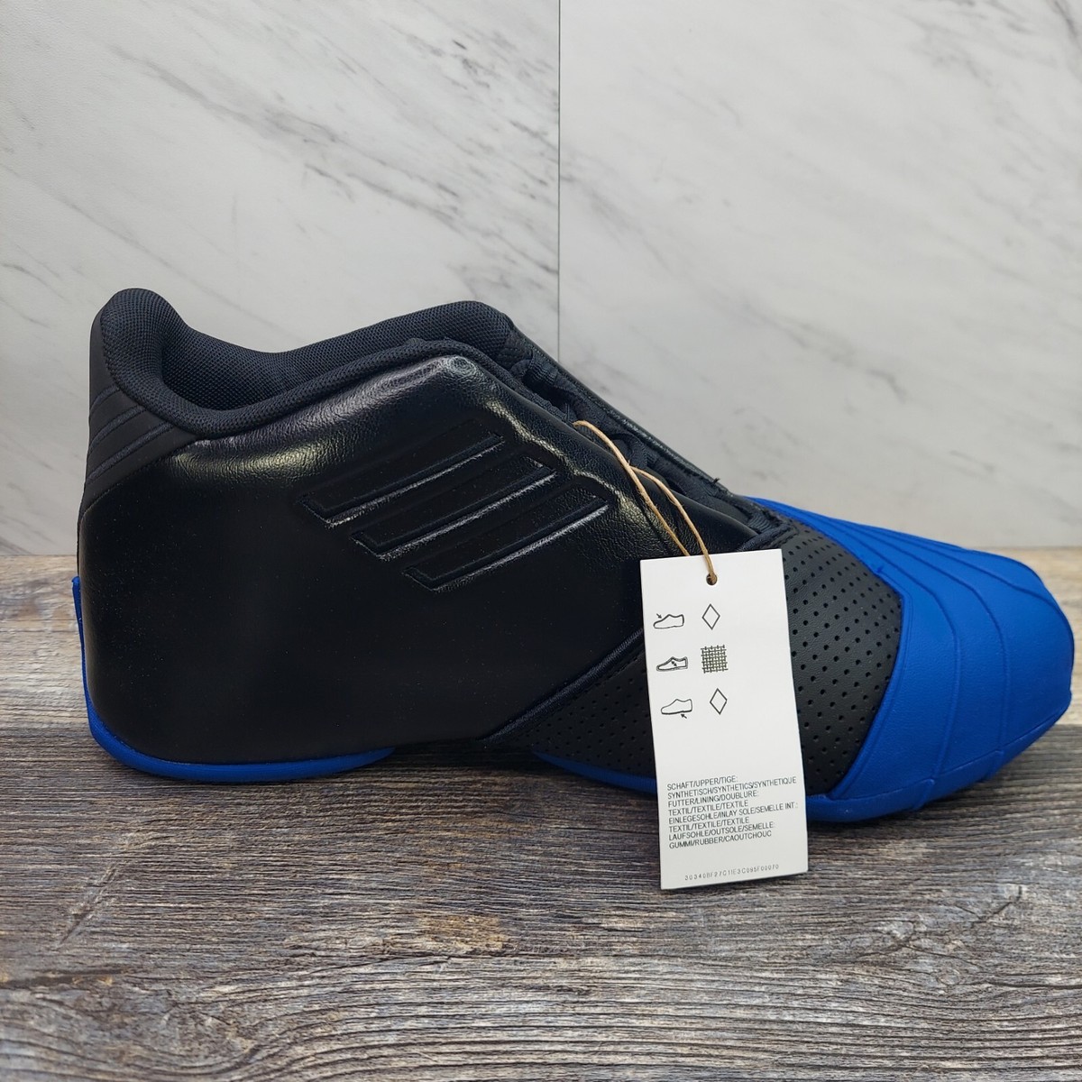 Adidas TMac 1 Black Royal Blue Basketball Shoes GY2404 Men's Size