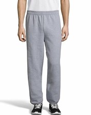 Hanes Men Sweat Pants ComfortBlend EcoSmart Gym Sport Workout Fleece Elasticized