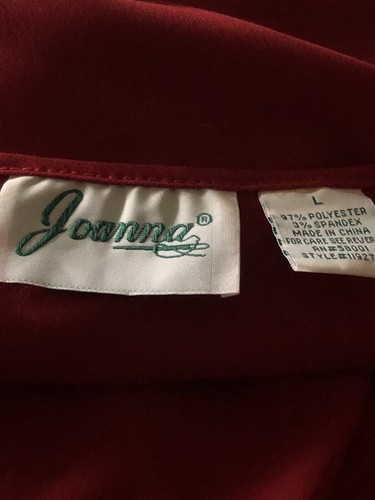Camiseta sin mangas Joanna para mujer roja lisa sin mangas poliéster-spandex talla L - Imagen 6 de 6