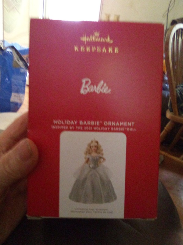 2021 Hallmark Ornament ~ HOLIDAY BARBIE ORNAMENT ~ 7th in the series ~ NEW