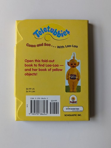 Teletubbies Come And See Laa Laa's Book Of Yellow Scholastic HTF 90s Y2K Vintage - Picture 2 of 4
