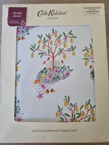 Cath Kidston Lemon Trees Superking Duvet Set 200 Thread Count 100% Cotton Bnib