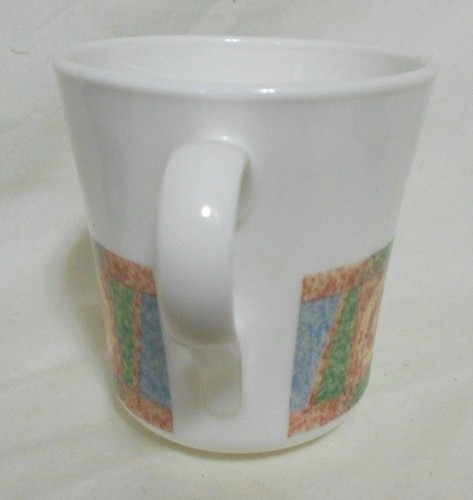 Vintage Corning Ware Sand Art Pattern Mug 8 oz Farmhouse Rustic - Picture 2 of 5