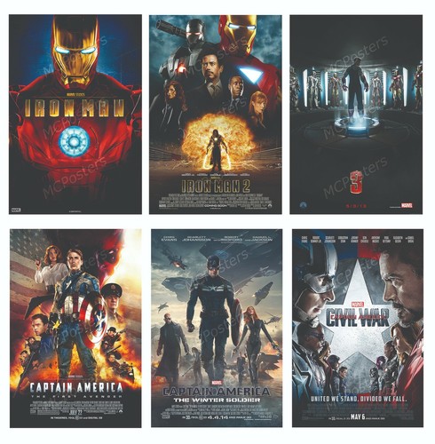 Ultimate MCU Marvel Avengers Endgame 25 Poster Canvas 11" x 17" SET - MSET14 - 第 3/6 張圖片