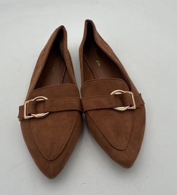 rouge shoes brown size 9 flats
