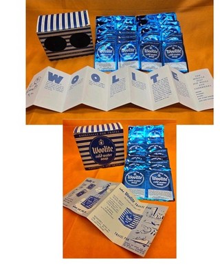 1950 Vintage Woolite Cold Water SOAP Not Wash! 34 Foil Packets & 2 Boxes - Rare!