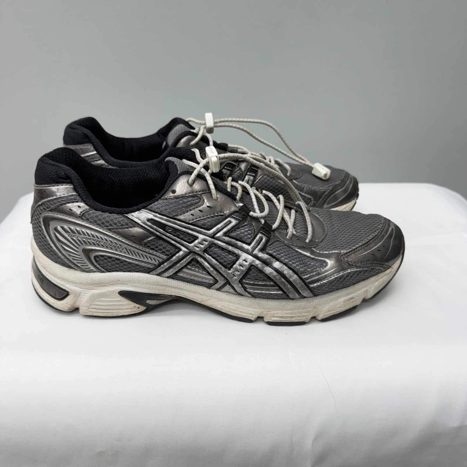 Asics gel 1130 athletic shoes men's 11 T1P4N with Nathan cinch laces thumbnail 4