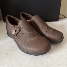 Earth Origins Nola Women's Brown Slip On Clog Mules Size 6W. R