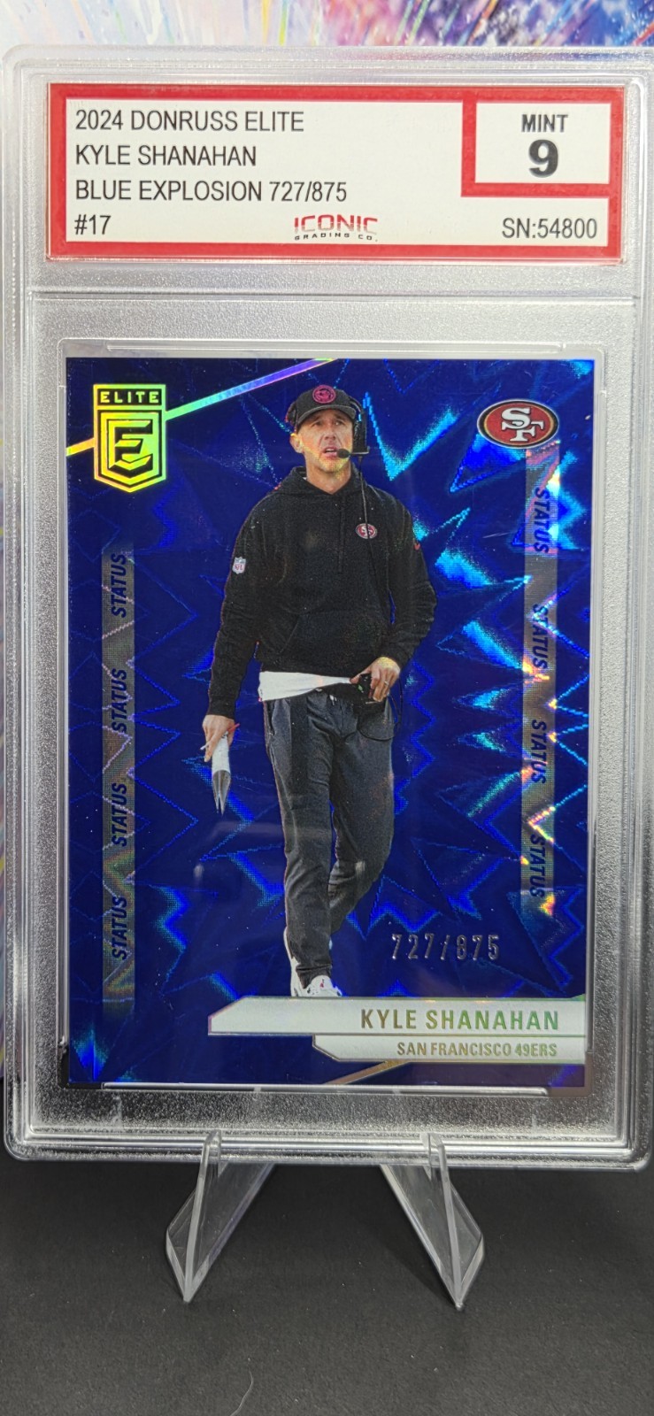 #/875🔥 2024 Panini Donruss Elite - Kyle Shanahan #17 Status Explosion