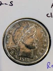1912 S Barber Quarter-  in polished AU coindition