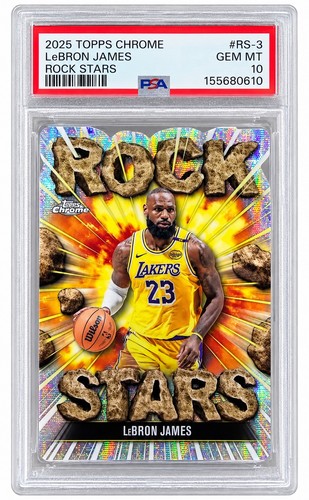 LeBron James #RS-3 2025 Topps Chrome Rock Stars card