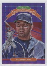 2020 Donruss Optic Diamond Kings FOTL Purple Pandora Prizm 73/99 Nelson Cruz 1b8