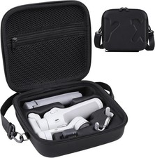 Osmo Mobile 7P Case, PU Leather Portable Shoulder Bag Storage for DJI Osmo Mobil