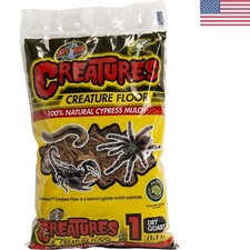 Zoo Med Creature Floor 1 Quart - Natural Cypress Mulch for Reptiles & Amphibians