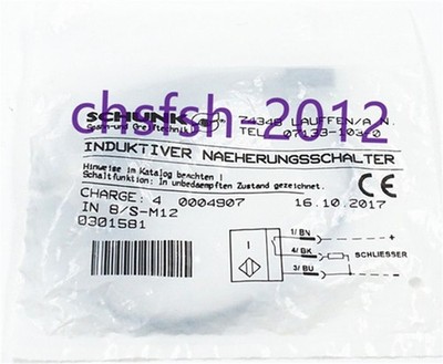 1 PCS NEW IN BOX SCHUNK Proximity Switch IN 8-S-M12 0301581 *hh