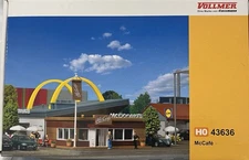 Vollmer -43636  MCDONALDS  McCafe Building Kit  HO, Sealed