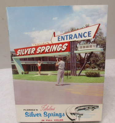 1958 Florida's Fabulous SILVER SPRINGS Colorful Vacation Travel Brochure