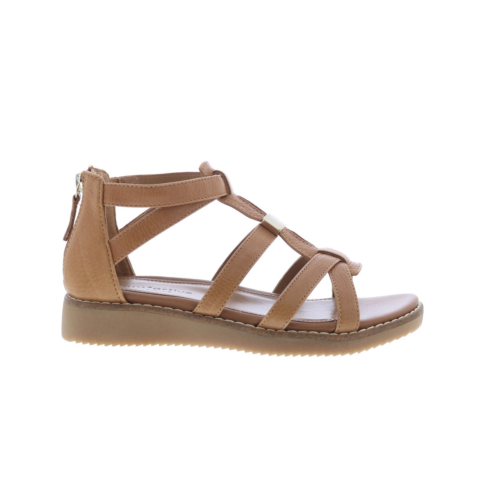 Comfortiva Wyola CT0012605 Womens Brown Wide Leather Strap Sandals Shoes 6