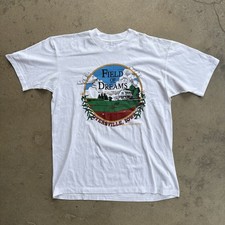 Vintage Field of Dreams T-Shirt Men's Large Made in the USA Dyersville, Iowa 90s