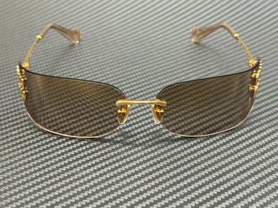 Muu MIU MIU MU A51S 5AK20P Gold Brown Mirror Bronze Women's 75 mm