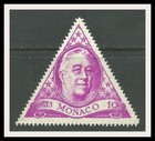 MONACO 1945 Roosevelt Triangle Stamp MLH