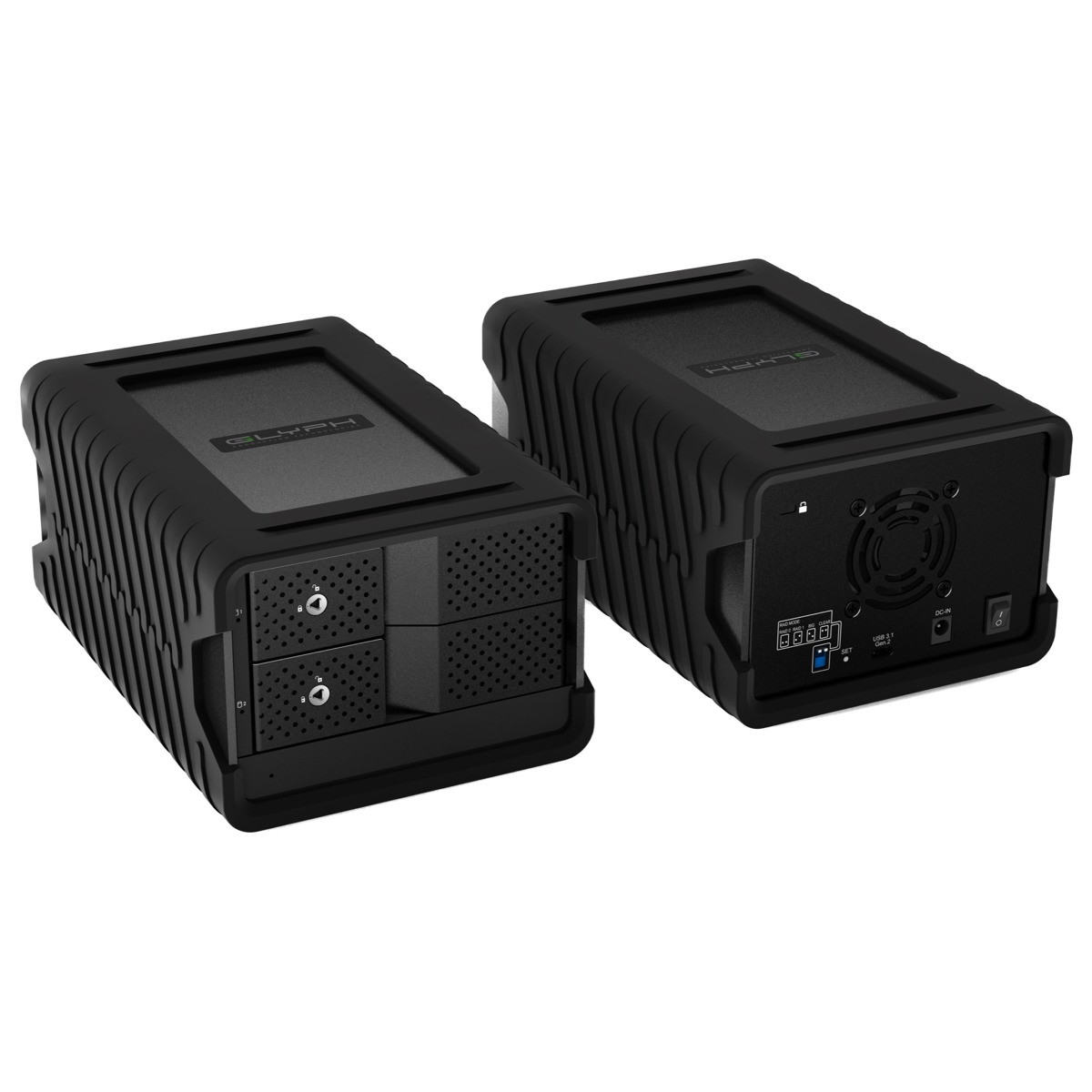 RAID-массив Glyph Technologies Blackbox PRO RAID объемом 8 ТБ (2X4 ТБ) с 2 отсеками USB-C 3.2 Gen2 RAID-массива