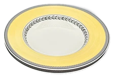 Villeroy & Boch Audun Fleur Rim Soup Bowl Large Germany Set of 2