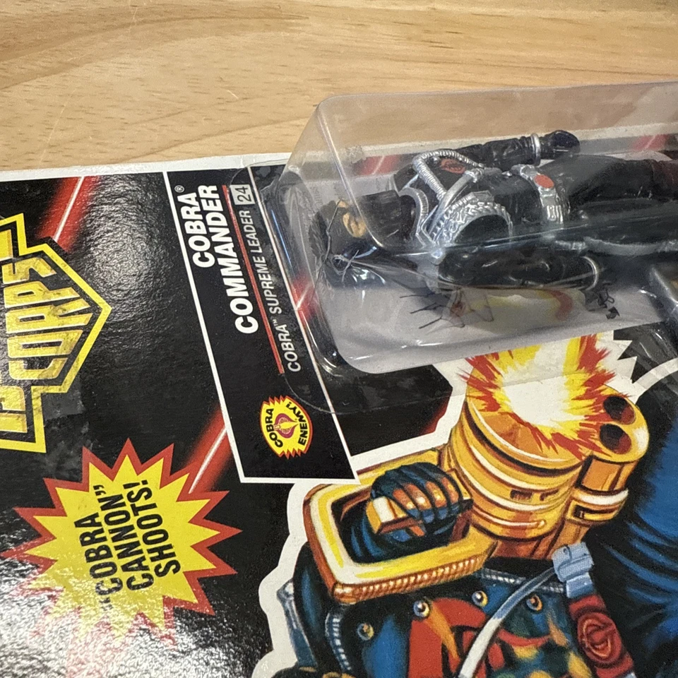 De colección GI Joe Cobra Commander v6 Original 1993 Battle Corps #24 Sin usar, en caja sellada Foto 3 de 4