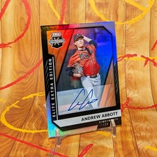 2021 Andrew Abbott Panini Elite Extra Edition #53 Signatures (AU, RC) Reds
