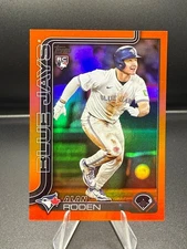 2025 Topps Update Alan Roden RC Orange Foil /25 - Toronto Blue Jays