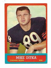 1963 Topps Mike Ditka #62 Chicago Bears